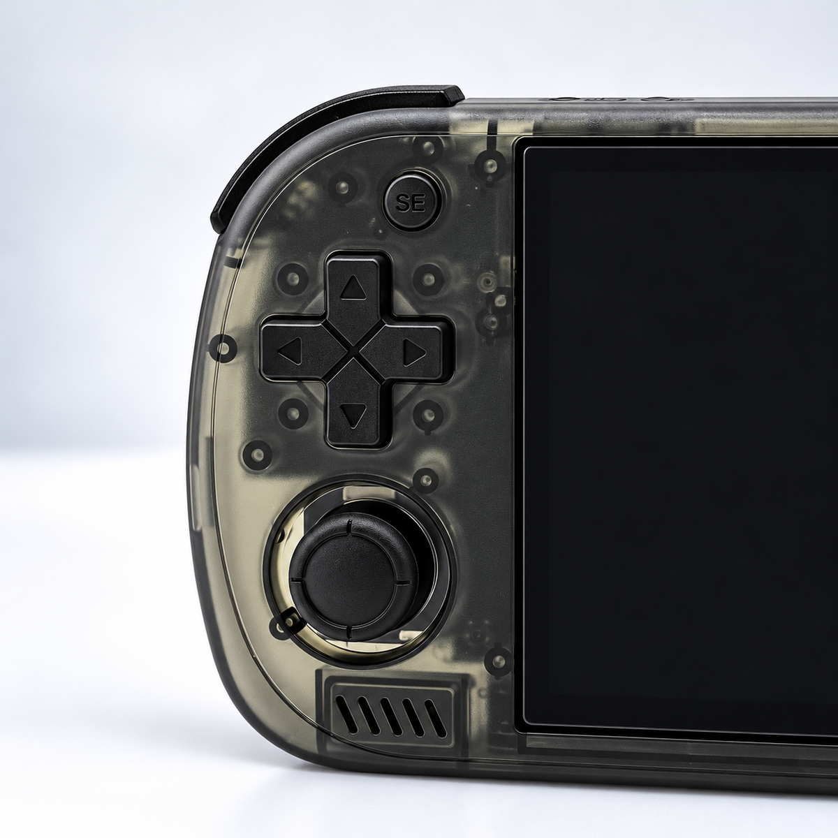 håndholdt spillekonsol R36H Pro Max med moderne design og kontroller, perfekt til gaming på farten.
