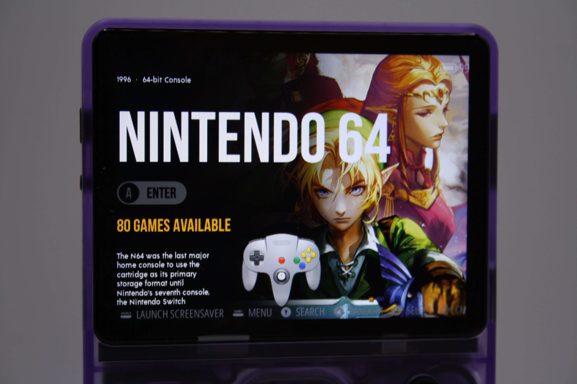 Håndholdt retro spillekonsol Nintendo 64