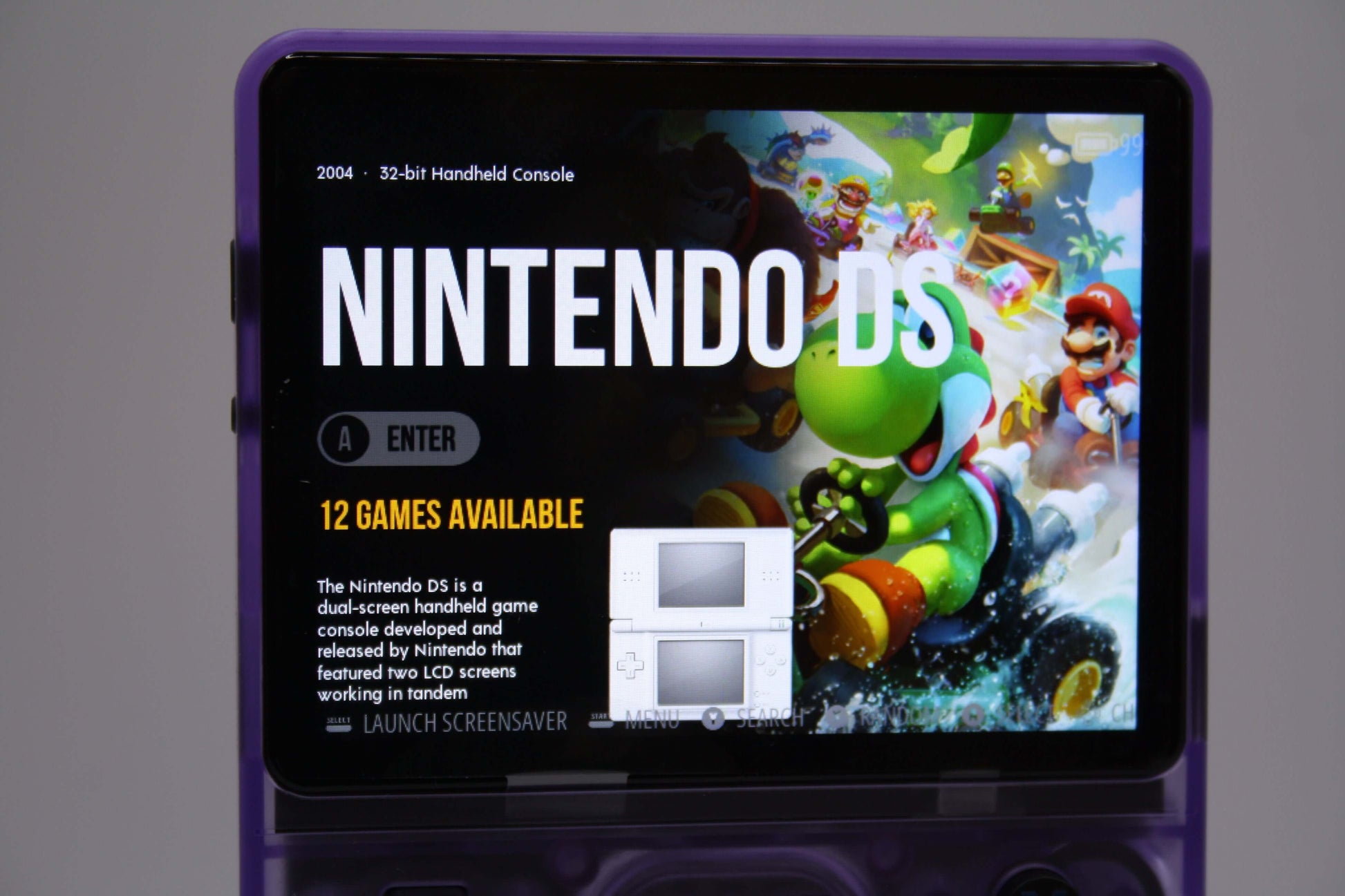 Håndholdt retro spillekonsol Nintendo DS