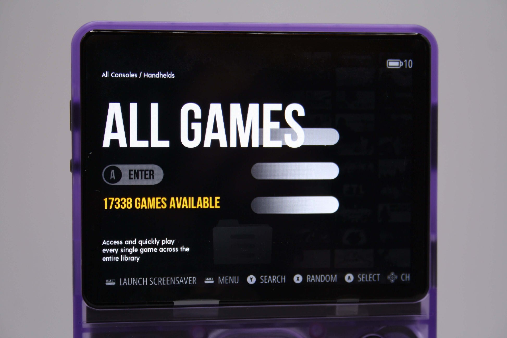 Håndholdt retro spillekonsol all games