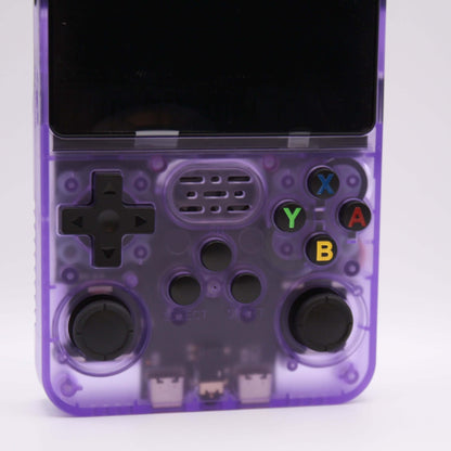 Håndholdt retro spillekonsol closeup