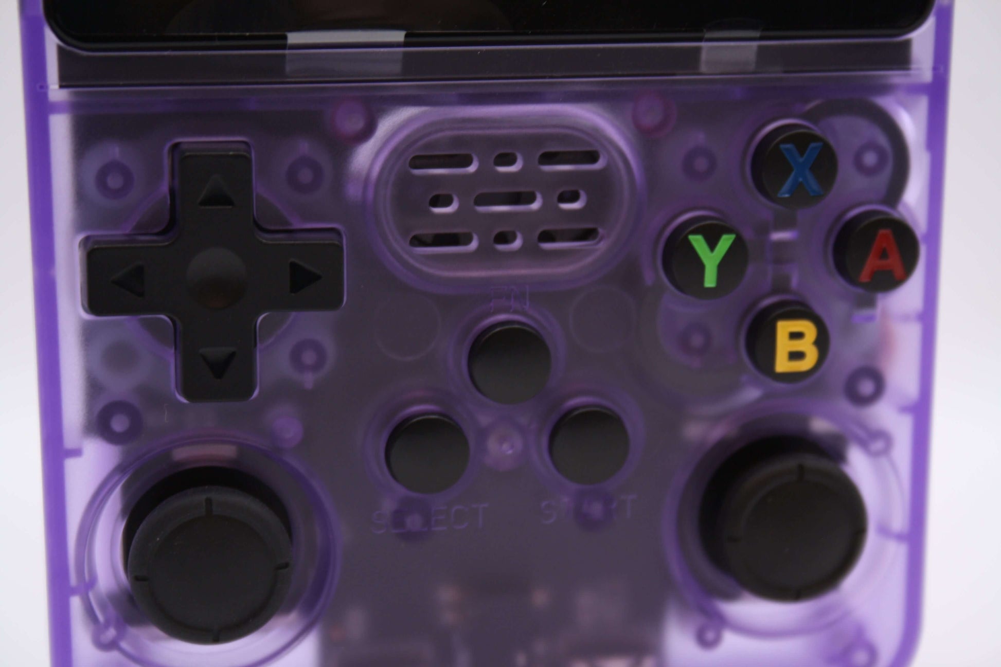 Håndholdt retro spillekonsol knapper