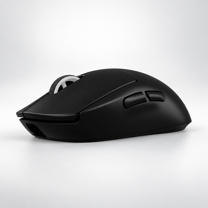 trådløs gaming mus Logitech G PRO X SUPERLIGHT 2 set fra siden på lys baggrund