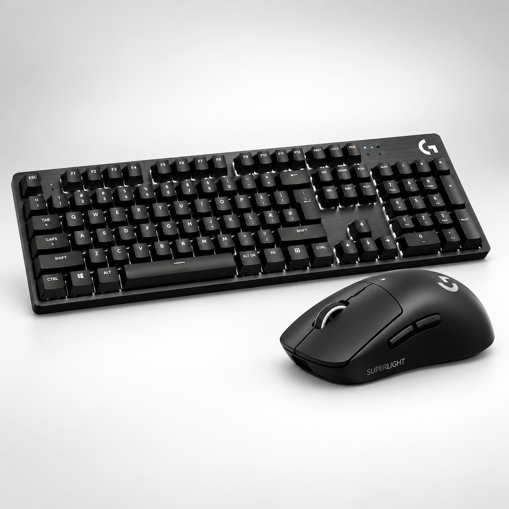 Logitech G gaming performance bundle with keyboard and superlight mouse for gamers